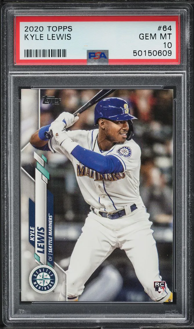 2020 Topps Kyle Lewis ROOKIE #64 PSA 10 GEM MINT