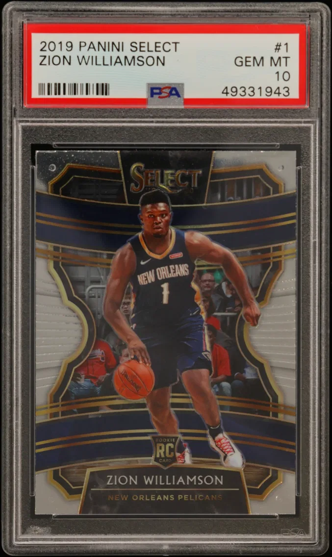 2019 #1 Zion Williamson PSA 10 Panini Select