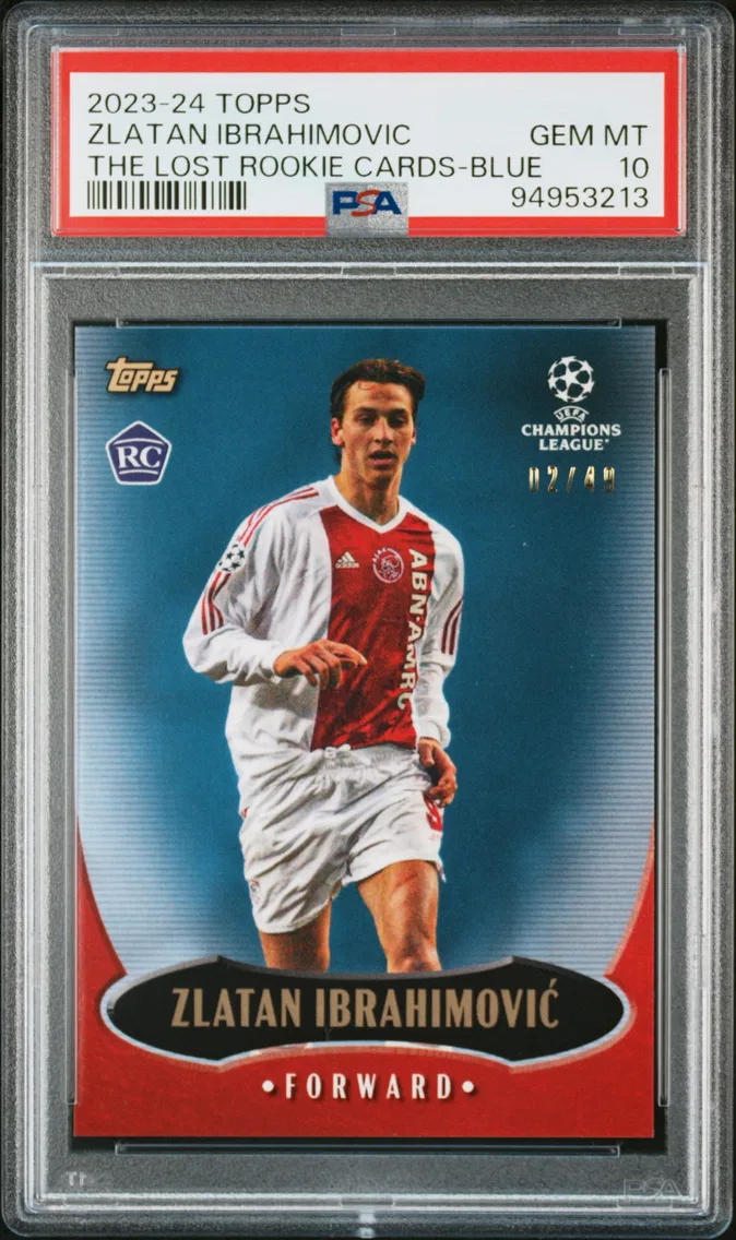 2023 #NA Zlatan Ibrahimovic PSA 10 Topps the Lost Rookie Cards