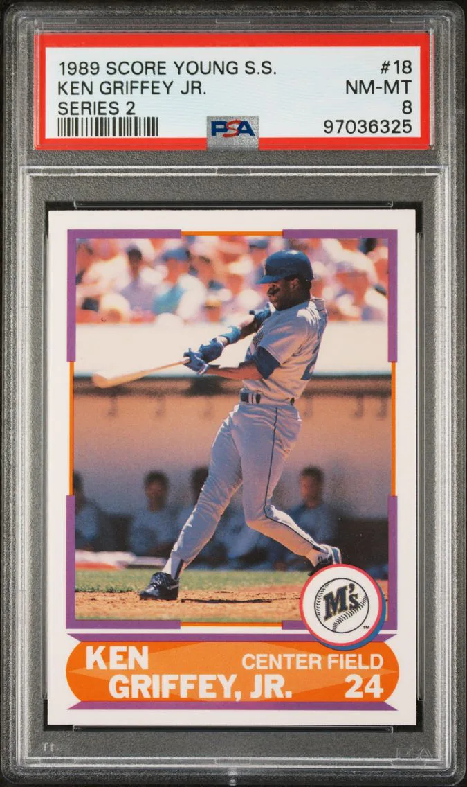 1989 #18 Ken Griffey Jr PSA 8 Score Young Superstars Series 2