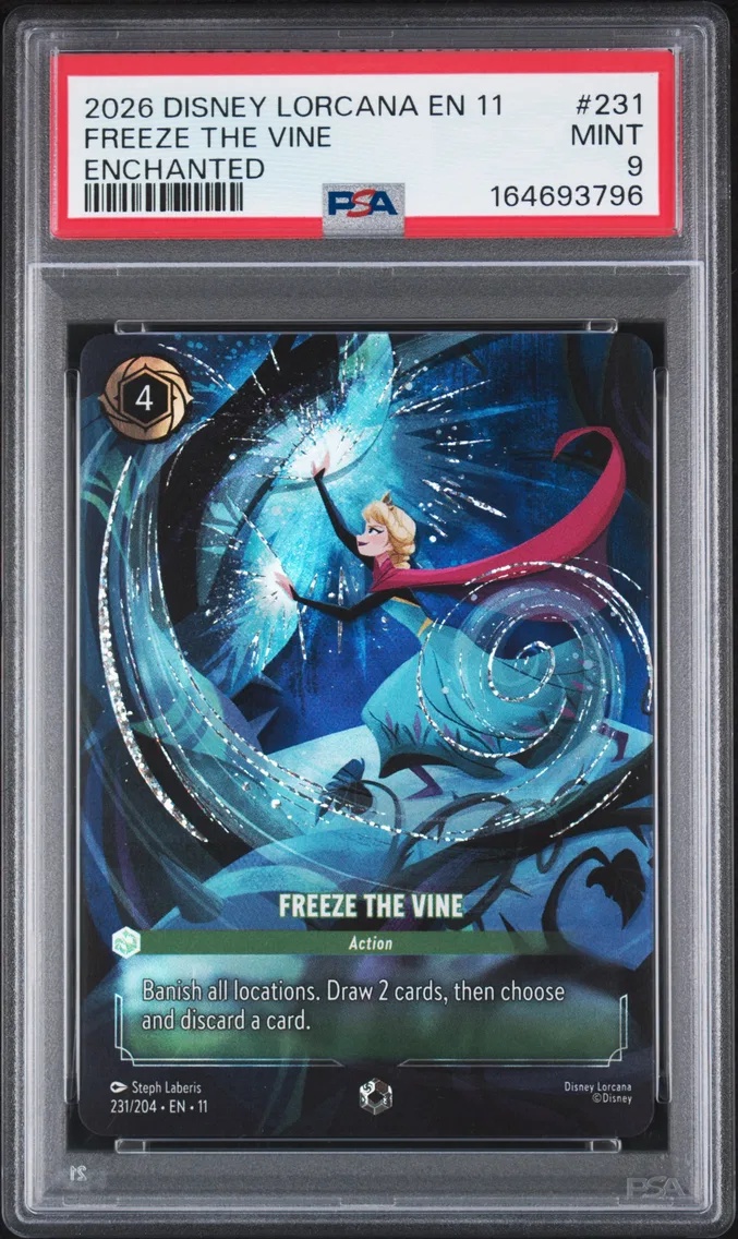 2026 #231 Freeze the Vine PSA 9 Disney Lorcana EN 11-Winterspell