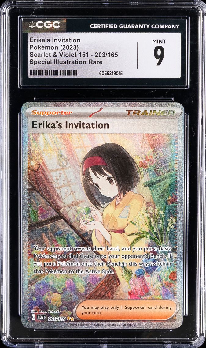 2023 #203 Erika's Invitation CGC 9 Mew EN-151 Pokemon