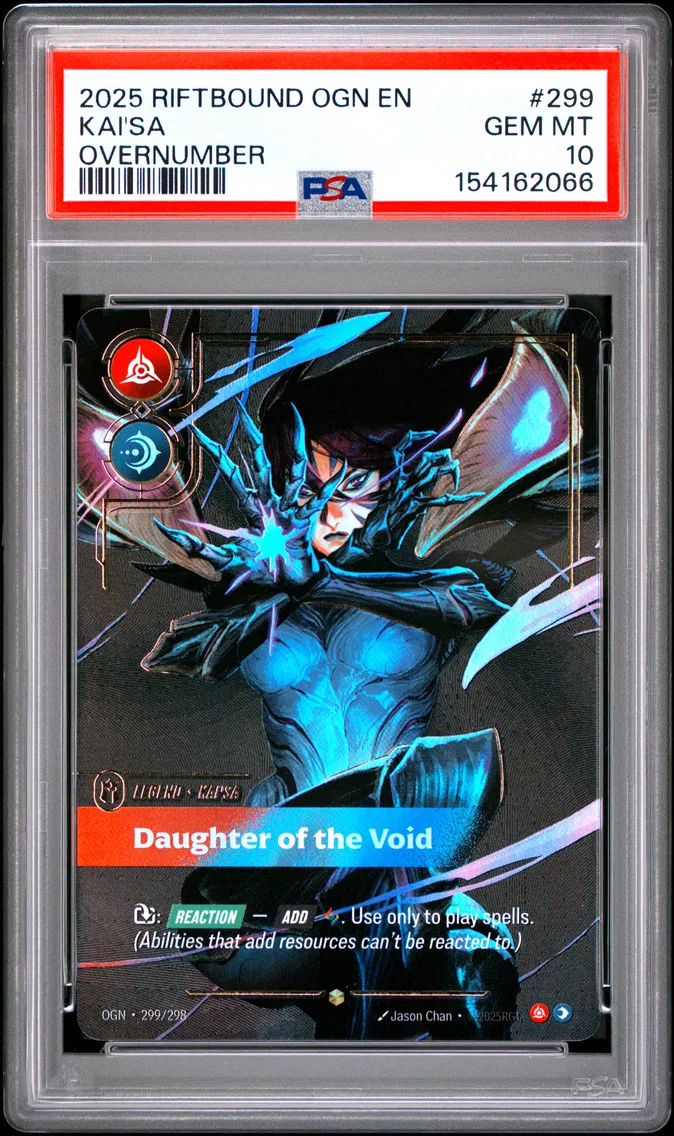2025 #299 Kai'SA - Daughter of the Void PSA 10 Riftbound: League of Legends Ogn-Origins