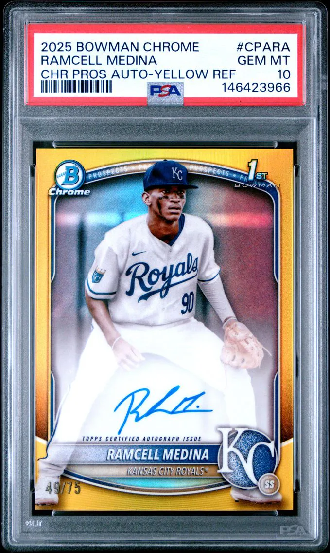 2025 #CPARA Ramcell Medina PSA 10 Bowman Chrome Prospect Autographs