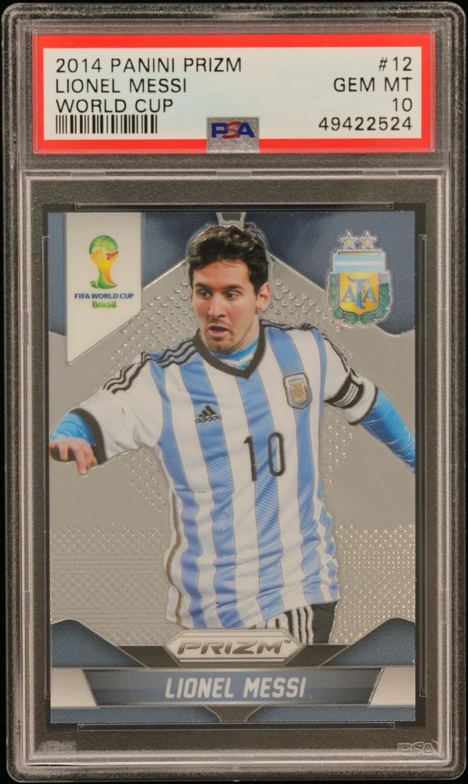 2014 #12 Lionel Messi PSA 10 Pan