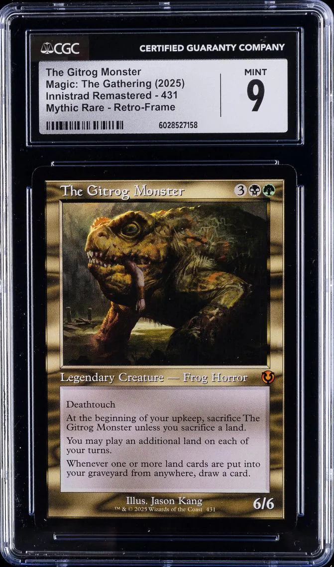 2025 #431 The Gitrog Monster CGC 9 Magic: The Gathering | Innistrad Remastered - Mythic Rare - Retro Frame