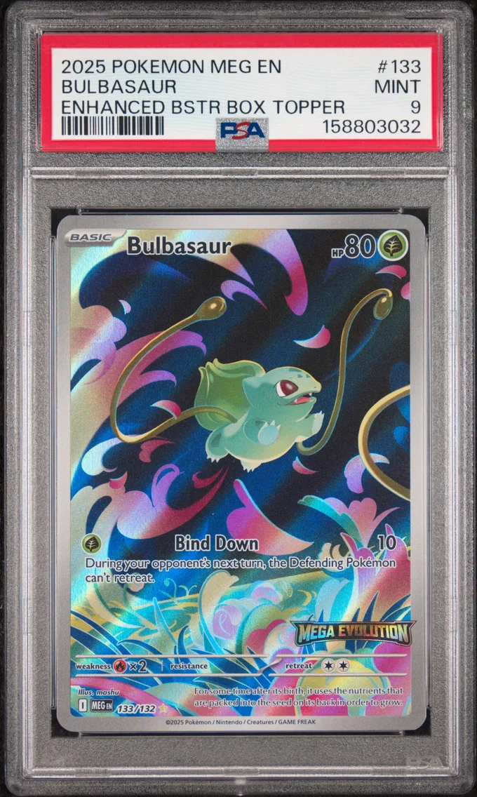 2025 #133 Bulbasaur PSA 9 Meg EN-Mega Evolution