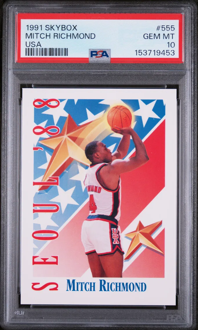 1991 #555 Mitch Richmond PSA 10 Skybox
