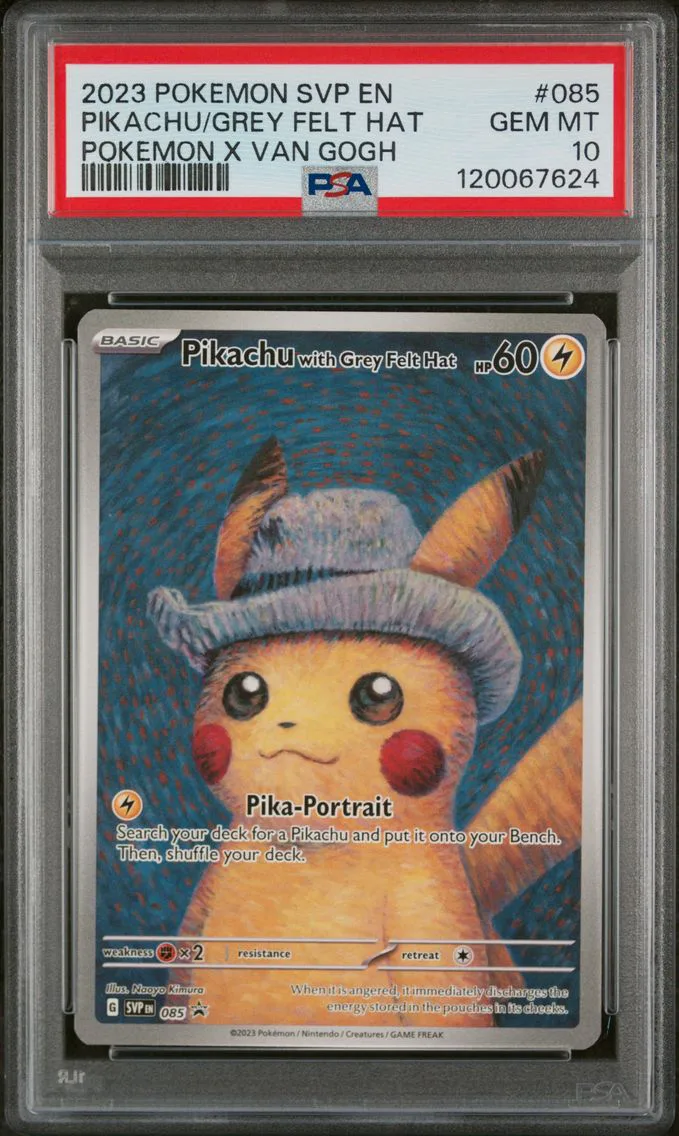 2023 #085 Pikachu With Grey Felt Hat PSA 10 Svp EN-SV Black Star Promo Pokemon