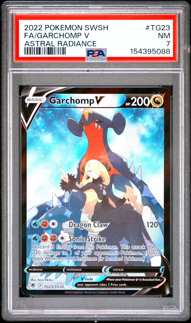 2022 #TG23 Full Art/Garchomp V PSA 7 Sword & Shield Astral Radiance