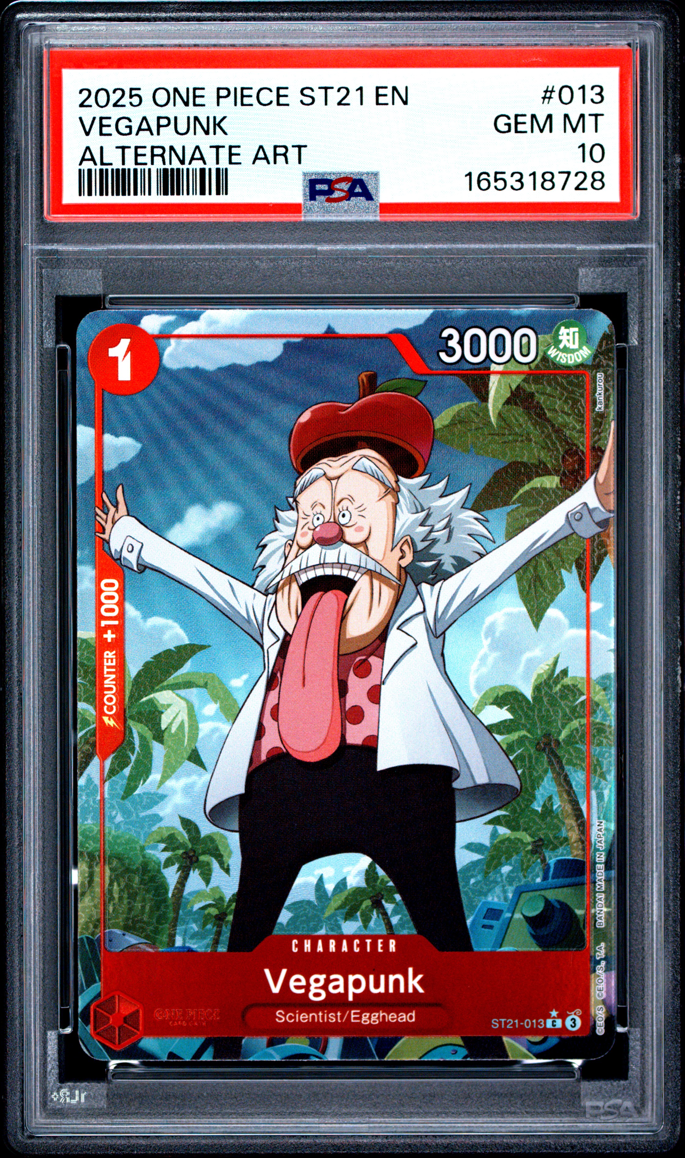 2025 #013 Vegapunk PSA 10 One Piece Starter Deck ST21-EX Gear 5 — One Piece Starter Deck ST21-EX Gear 5