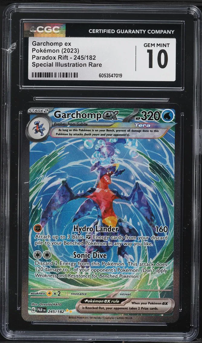 2023 #245 Garchomp EX CGC 10 Par EN-Paradox Rift Pokemon