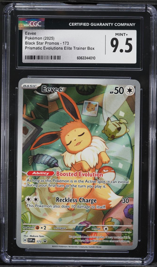2025 #173 Eevee CGC 9.5 Svp EN-SV Black Star Promo Pokemon