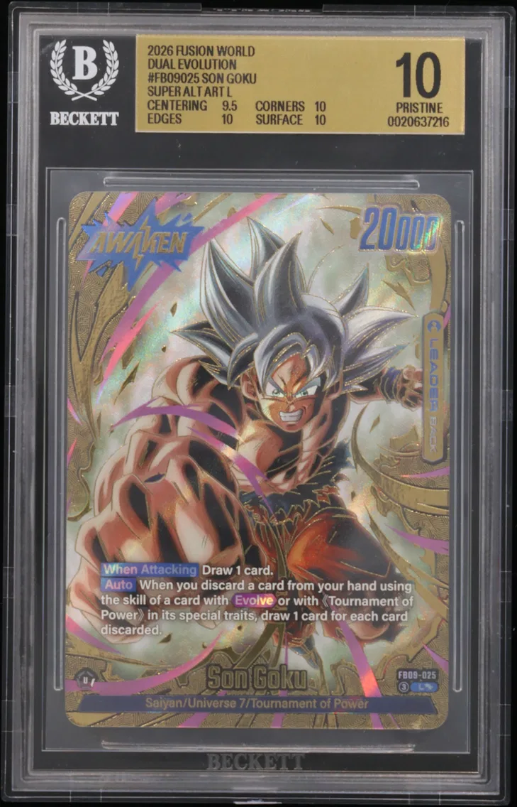 2026 #FB09025 Son Goku SUPER ALT ART L BGS 10 Dragon Ball Super Card Game Fusion World -DUAL EVOLUTION-