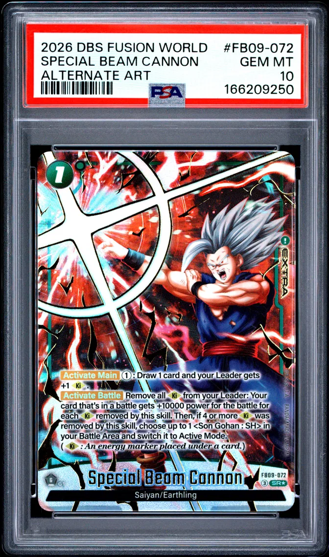 2026 #FB09-072 Special Beam Cannon PSA 10 Dragon Ball Super Card Game Fusion World Dual Evolution