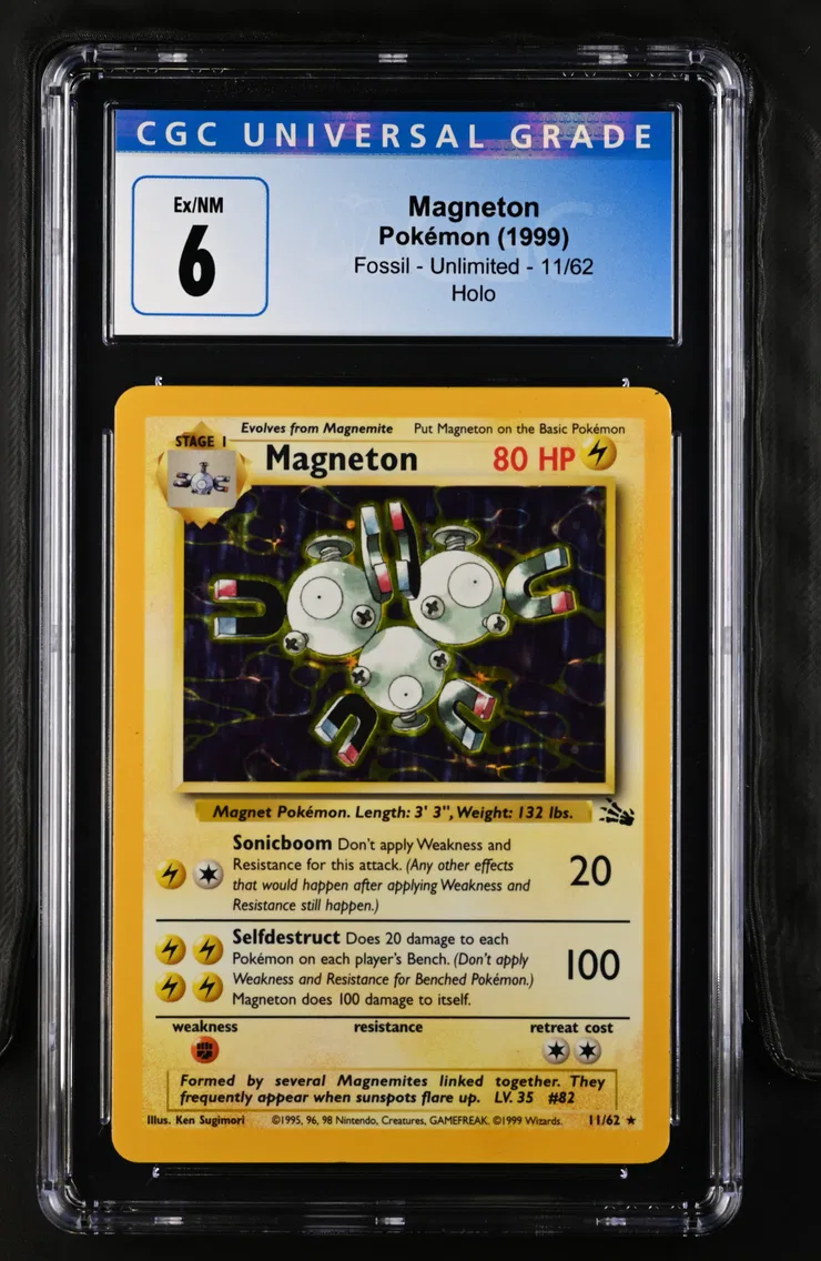 1999 #11 Magneton CGC 6 Fossil - Unlimited - English