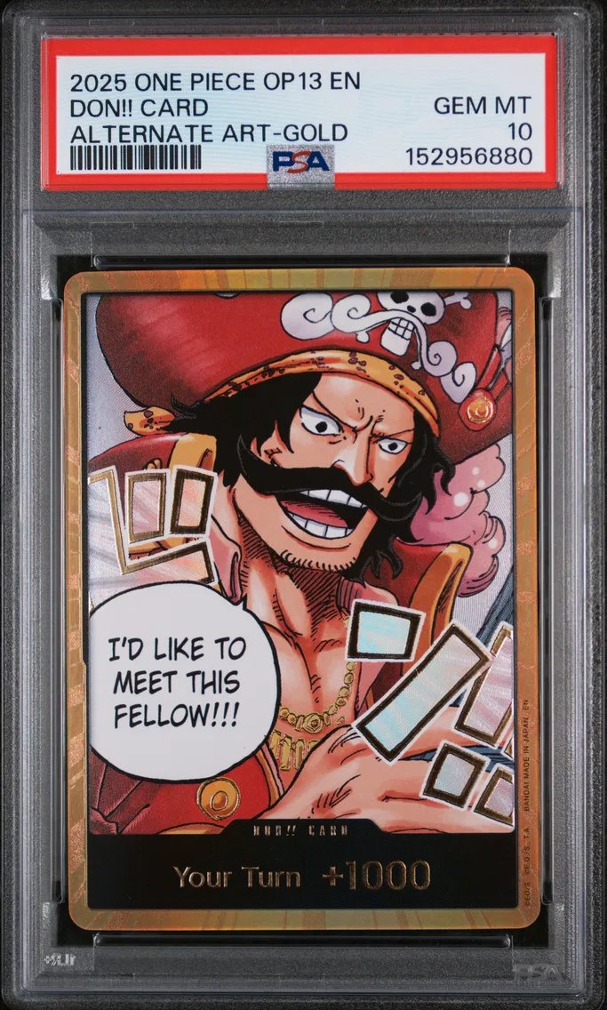 2025 #NA Don!! Card PSA 10 One Piece OP13-Carrying on His Will