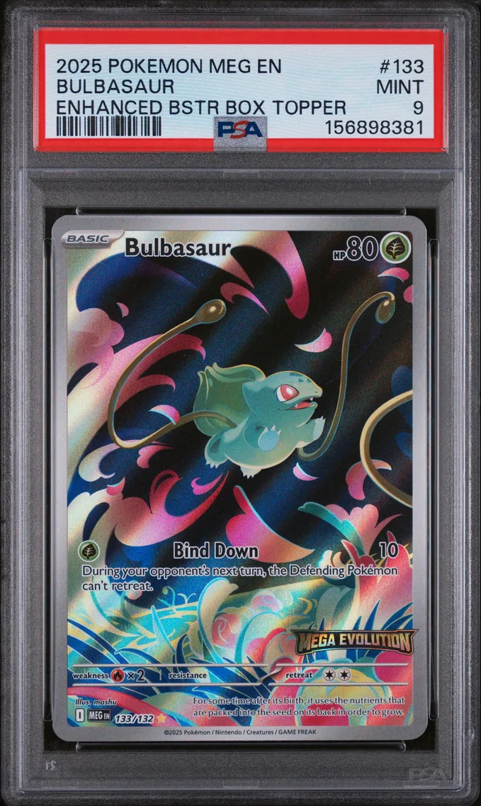 2025 #133 Bulbasaur PSA 9 Meg EN-Mega Evolution