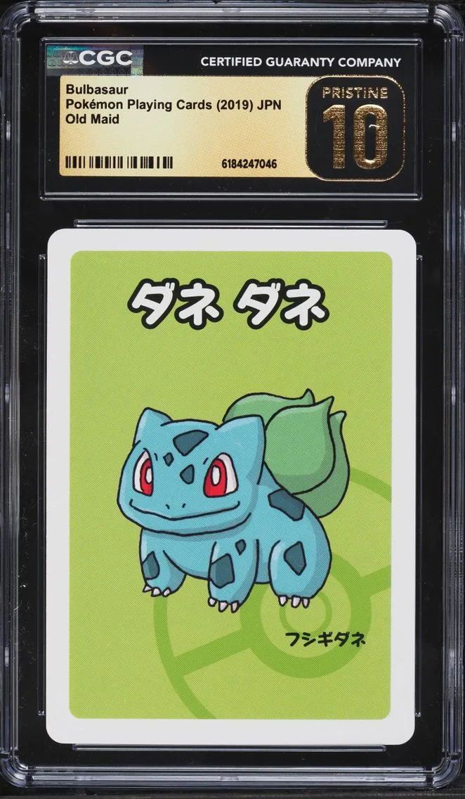 2019 Bulbasaur CGC 10 Pokemon Japanese Playing Cards Old Maid