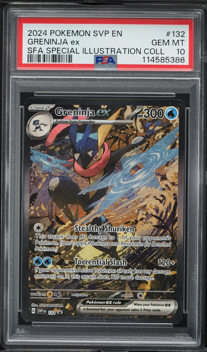 2024 #132 Greninja EX PSA 10 Svp