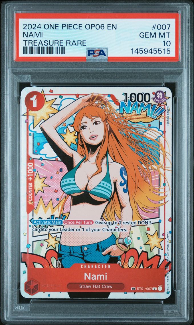 2024 #007 Nami PSA 10 One Piece OP06-Wings of the Captain