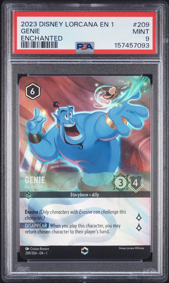 2023 #209 Genie - on the Job PSA 9 Disney Lorcana EN 1-the First Chapter