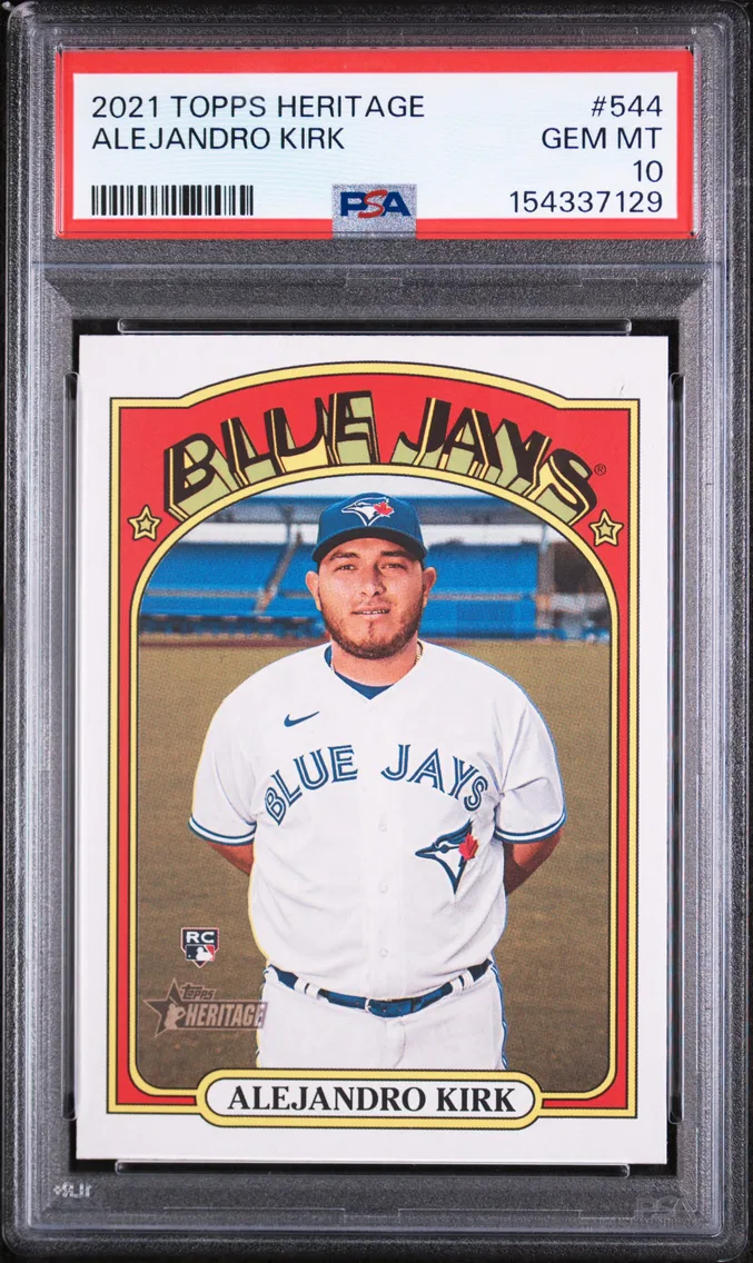 2021 #544 Alejandro Kirk PSA 10 Topps Heritage