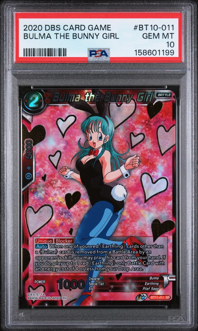 2020 #BT10-011 Bulma the Bunny Girl PSA 10 Dragon Ball Super Card Game Series 10 Rise of the Unison Warrior