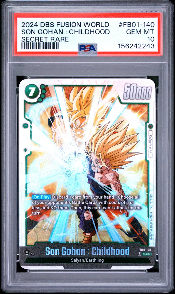 2024 #FB01-140 Son Gohan : Childhood PSA 10 Dragon Ball Super Card Game Fusion World Awakened Pulse