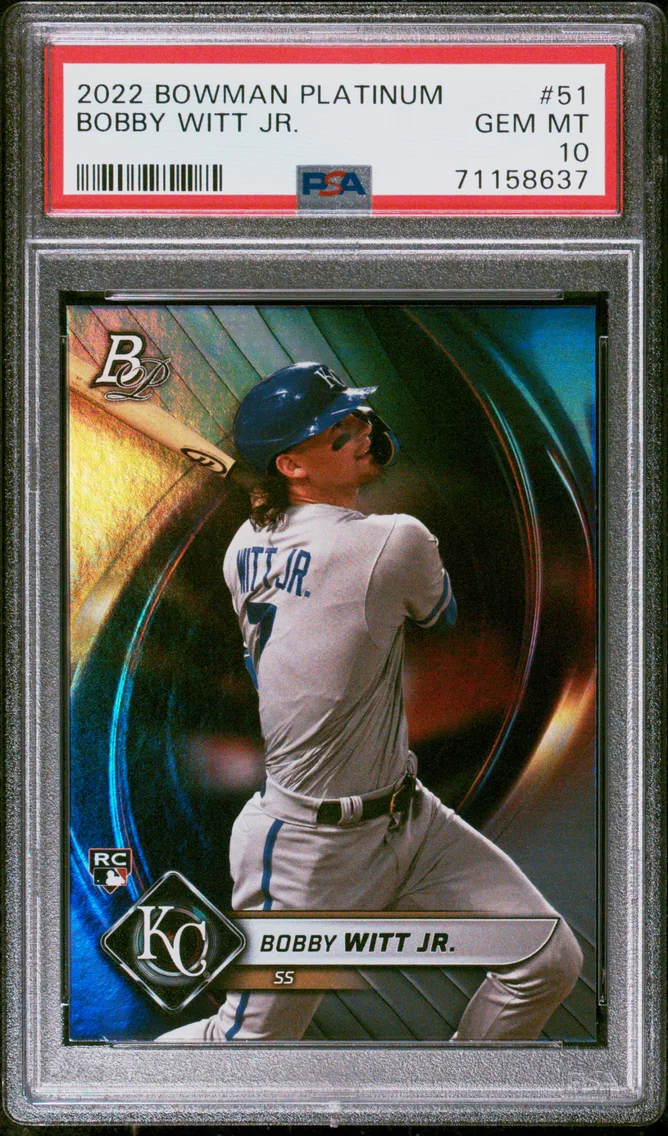 2022 #51 Bobby Witt Jr. PSA 10 Bowman Platinum