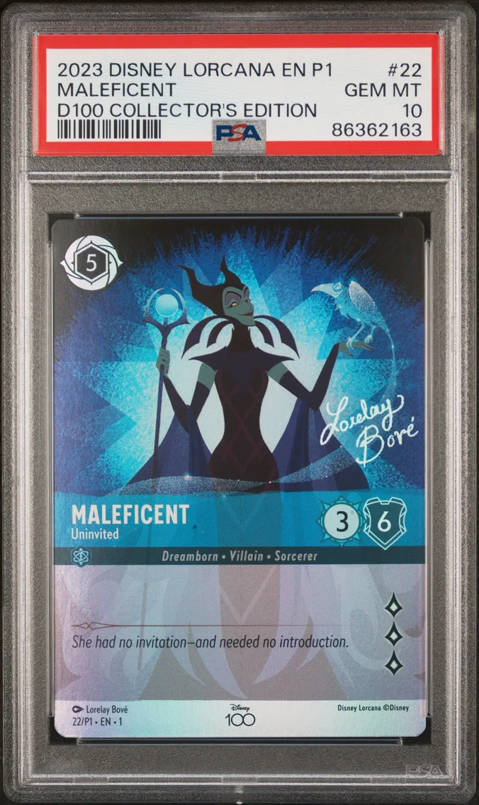 2023 #22 Maleficent - Uninvited PSA 10 Disney Lorcana EN P1-Promo
