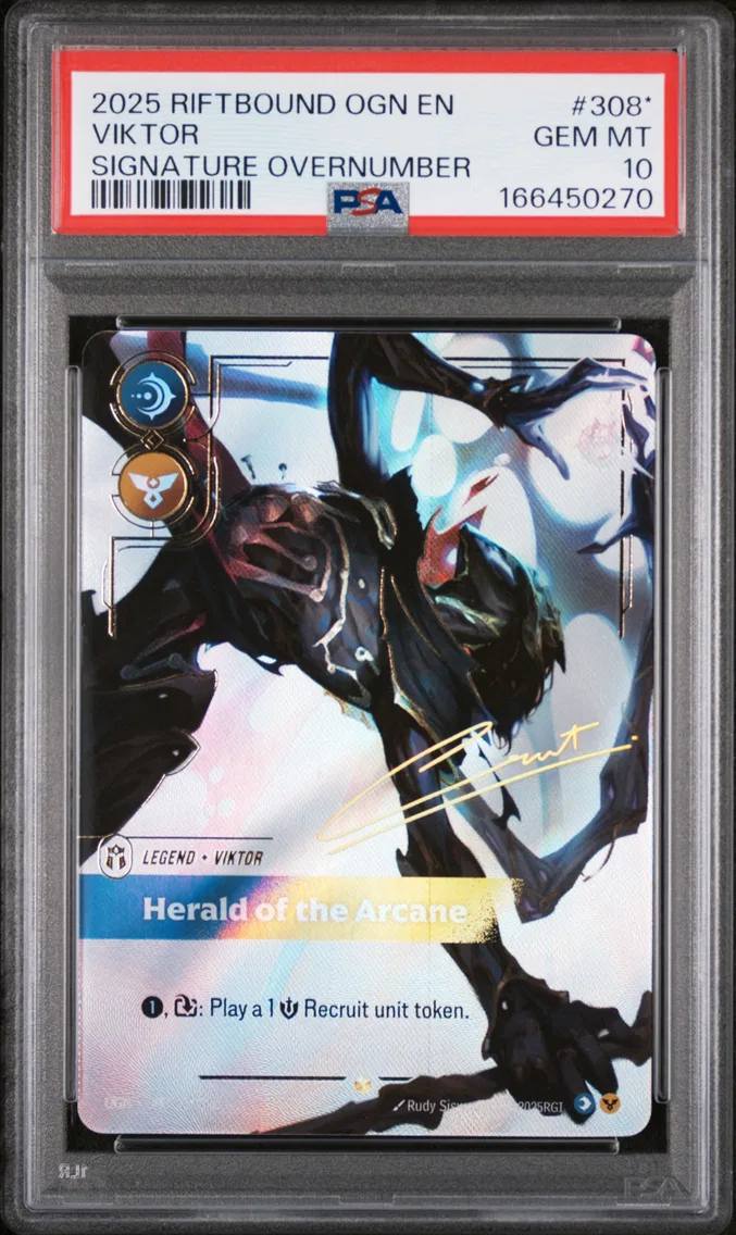 2025 #308* Viktor - Herald of the Arcane PSA 10 Riftbound: League of Legends Ogn-Origins