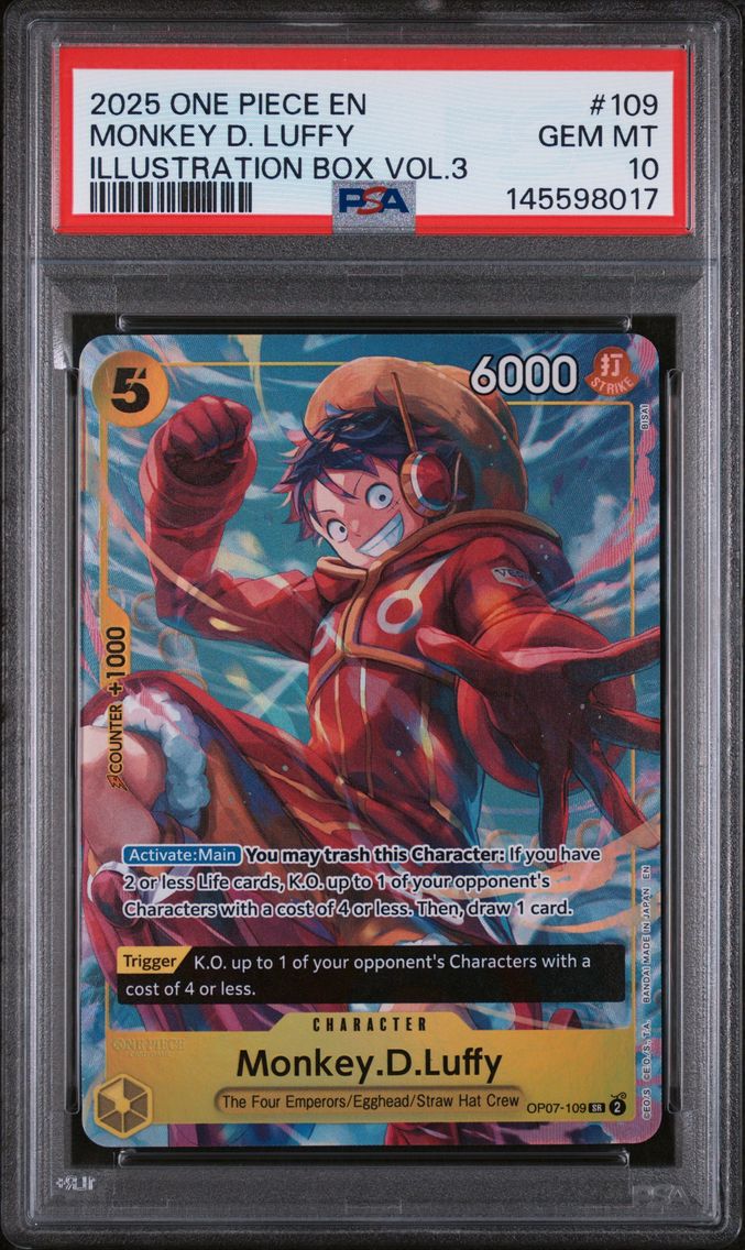 2025 #109 Monkey D. Luffy PSA 10 One Piece Promos