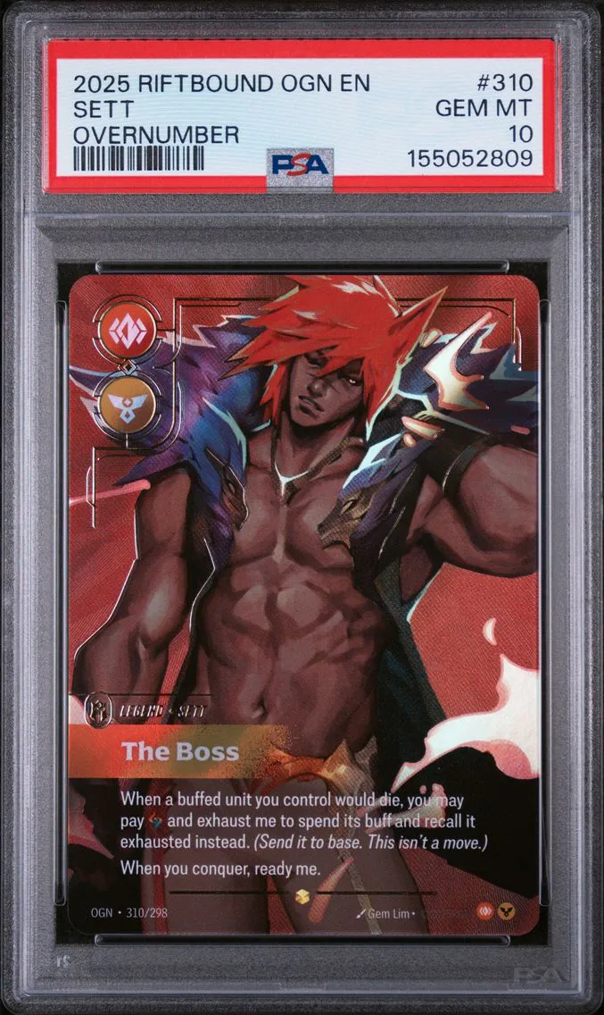 2025 #310 Sett - the Boss PSA 10 Riftbound: League of Legends Ogn-Origins