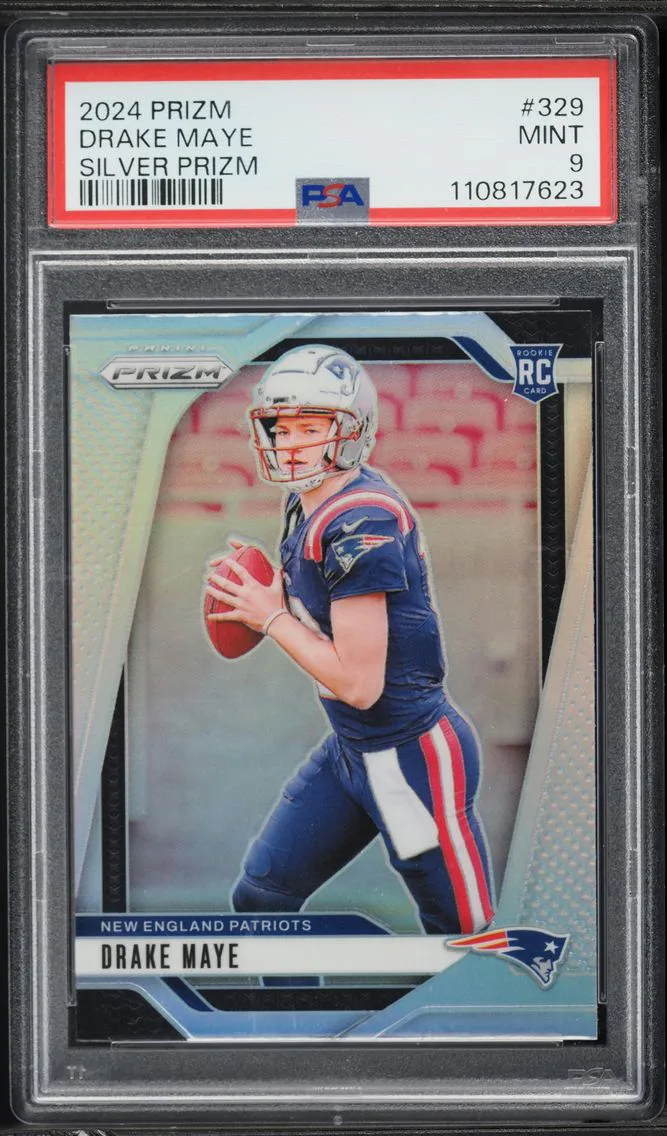 2024 #329 Drake Maye PSA 9 Panini Prizm Football