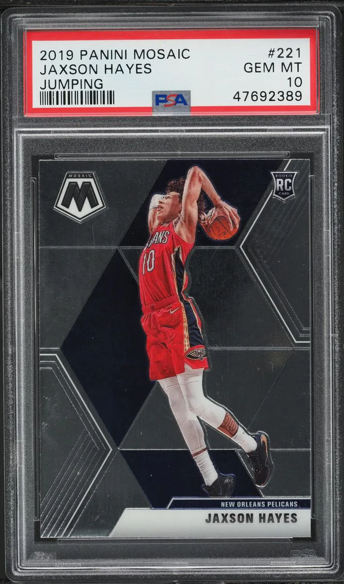2019 Panini Mosaic Jaxson Hayes ROOKIE #221 PSA 10 GEM MINT