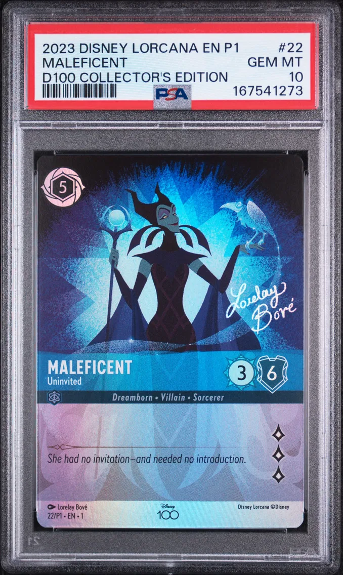 2023 #22 Maleficent - Uninvited PSA 10 Disney Lorcana EN P1-Promo