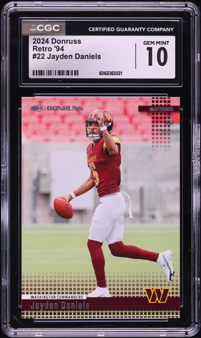 2024 #22 Donruss Retro '94 Jayden Daniels ROOKIE GEM MINT CGC 10