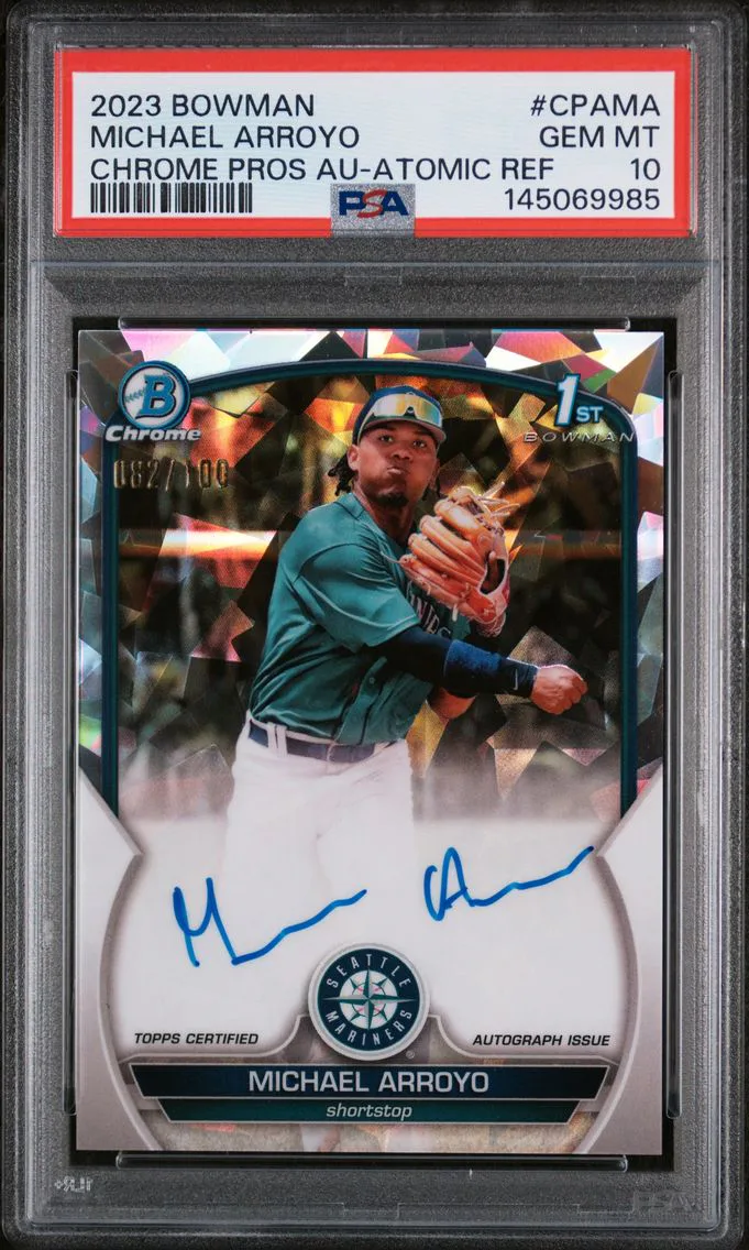 2023 #CPAMA Michael Arroyo PSA 10 Bowman Chrome Prospect Autographs