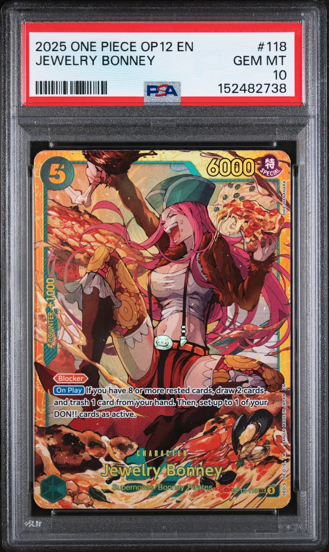 2025 #118 Jewelry Bonney PSA 10 One Piece OP12-Legacy of the Master