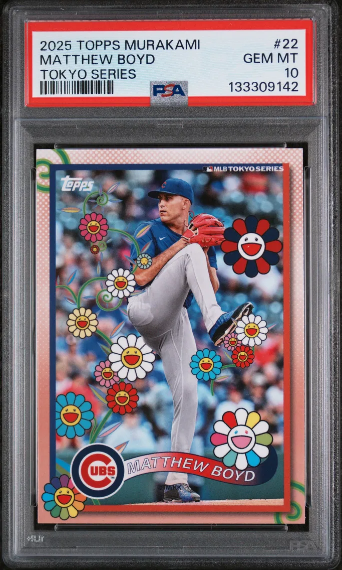 2025 #22 Matthew Boyd PSA 10 Topps Takashi Murakami + MLB World Tour Tokyo Series