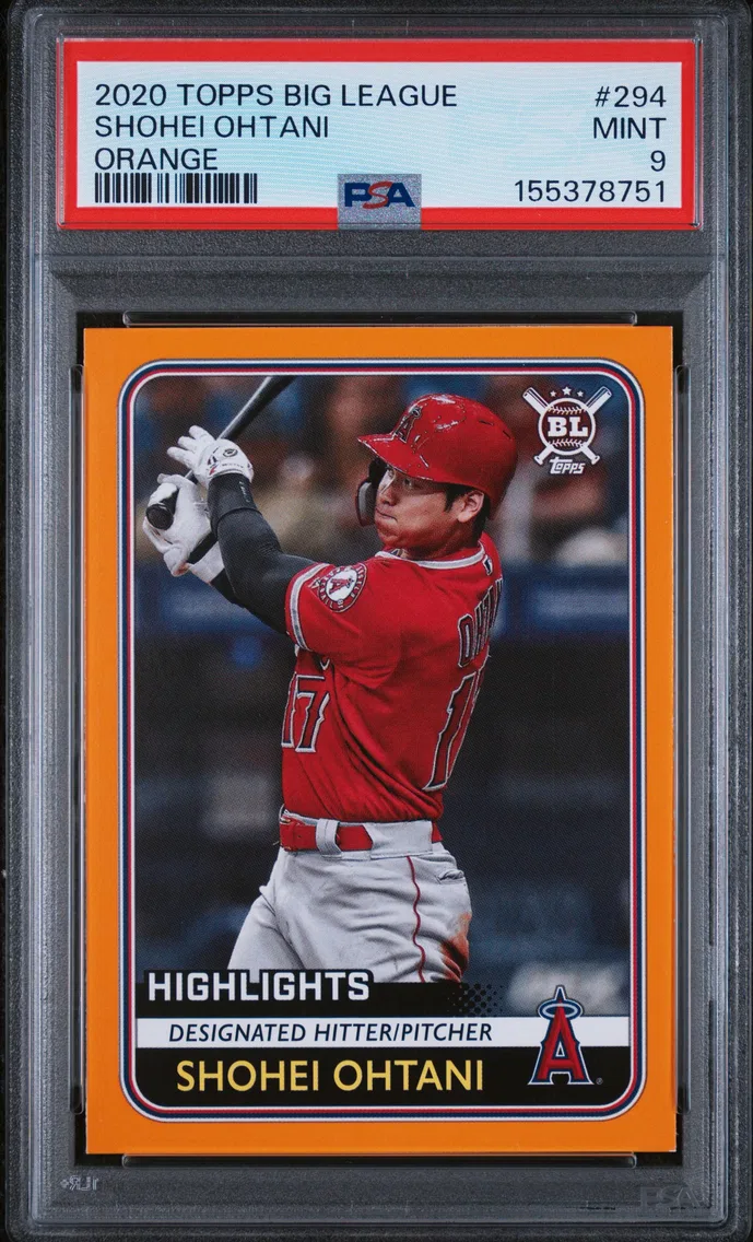 2020 #294 Shohei Ohtani PSA 9 Topps Big League