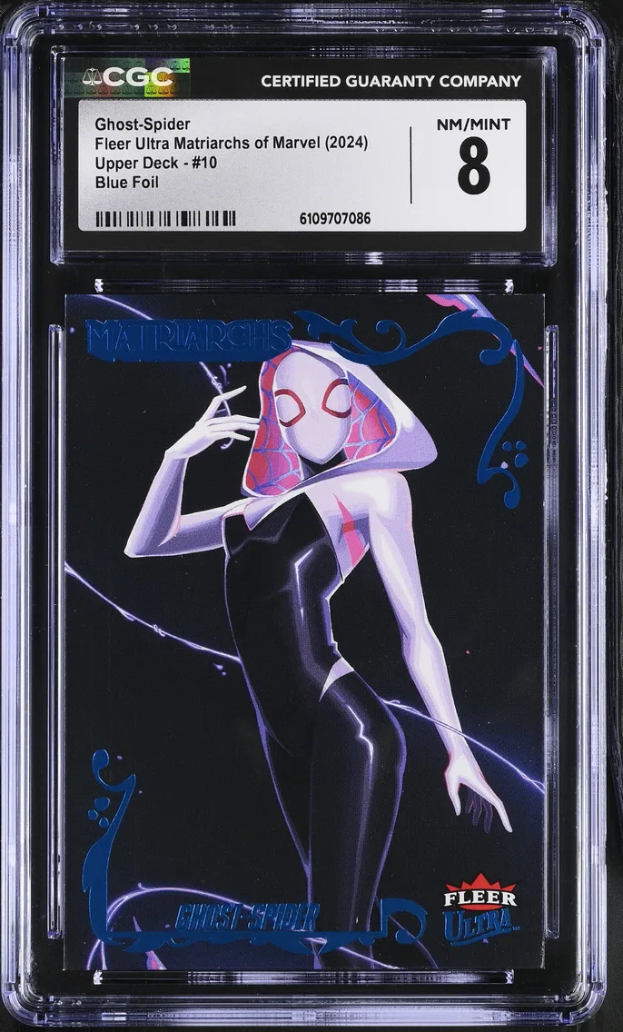 2024 #10 Ghost-Spider CGC 8 Fleer Ultra Matriarchs of Marvel (2024 Upper Deck) - English