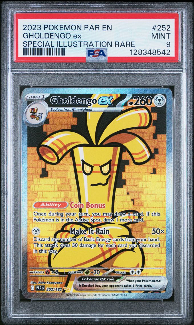 2023 #252 Gholdengo EX PSA 9 Par EN-Paradox Rift Pokemon