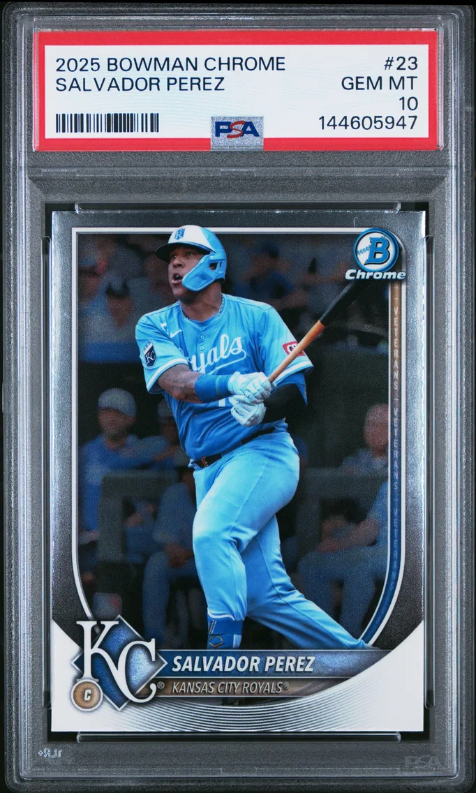 2025 #23 SALVADOR PEREZ PSA 10 Bowman Chrome