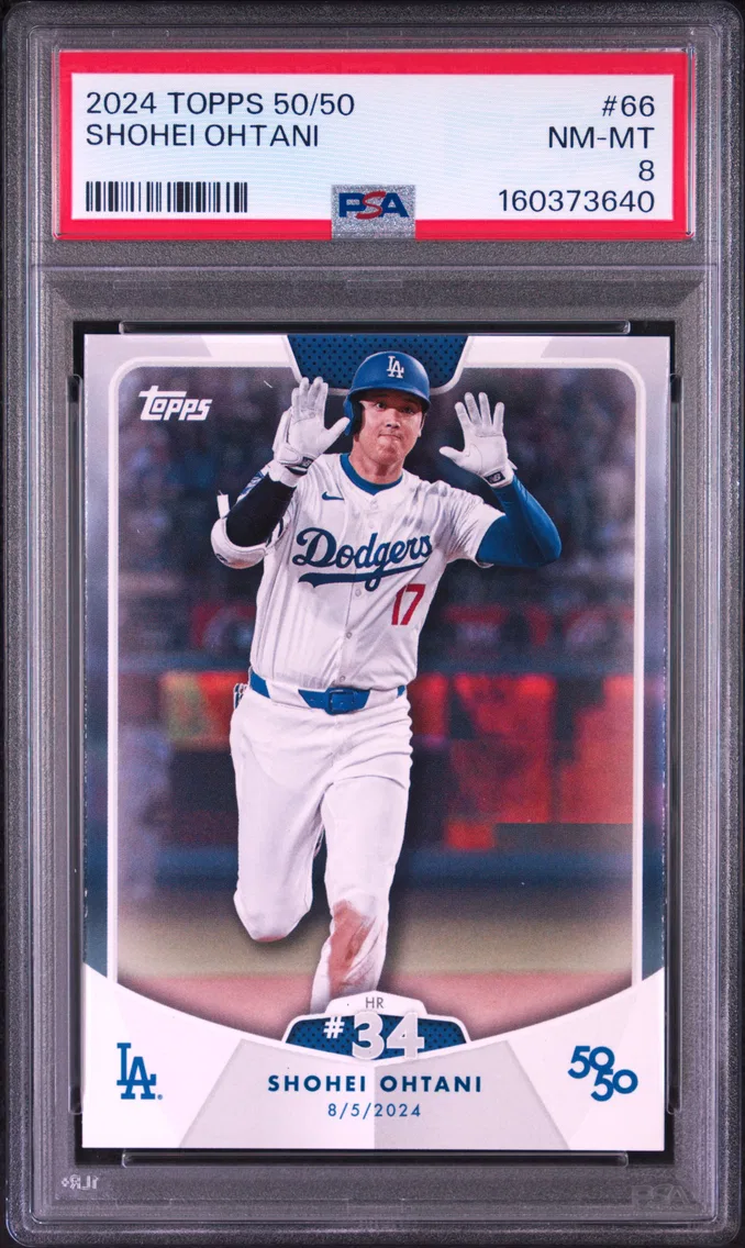 2024 #66 Shohei Ohtani PSA 8 Topps 50/50 Shohei Ohtani