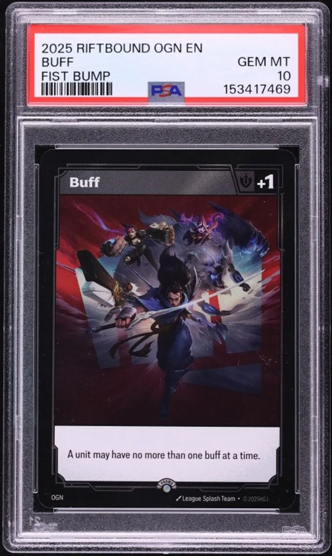 2025 Fist Bump Buff PSA 10 Riftbound League Of Legends Origins