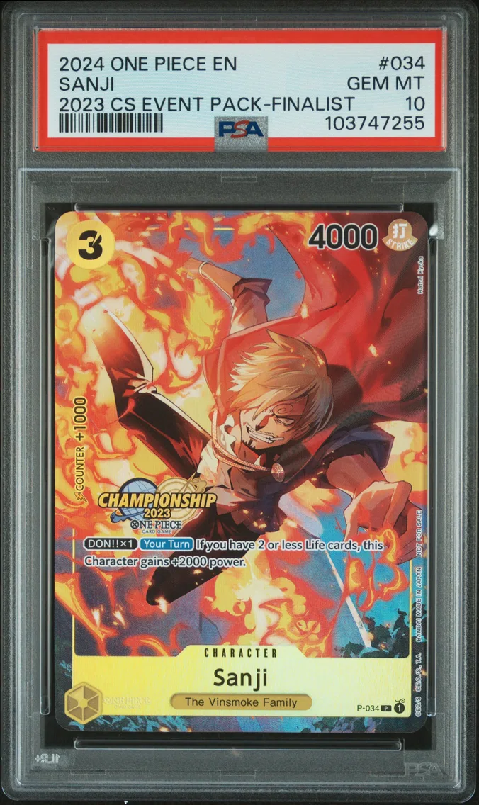 2024 #034 SANJI PSA 10 One Piece