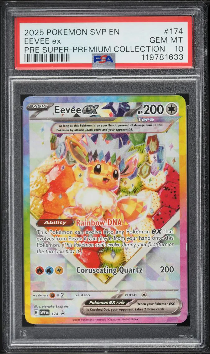 2025 #174 Eevee EX PSA 10 Svp EN
