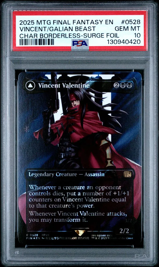 2025 #0528 Galian Beast/Vincent Valentine PSA 10 Final Fantasy Magic The Gathering